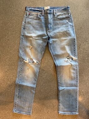 GAP Men's Skinny Light Blue Distressed Jeans